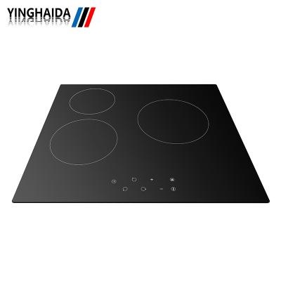 China Hotel High Temperature Heat Resistant Black Ceramic Glass For Cooktop Covers Induction Cooker Parts Induction Dish for sale