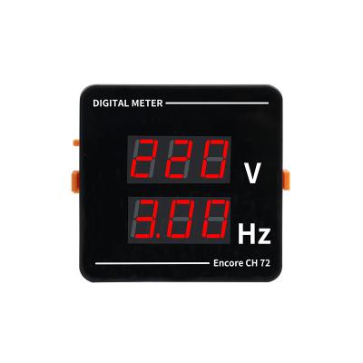 China Hertz Digital CH-72 VHZ AC Voltage Power Frequency Combination Hertz LED AC Digital Display Panel Meter for sale