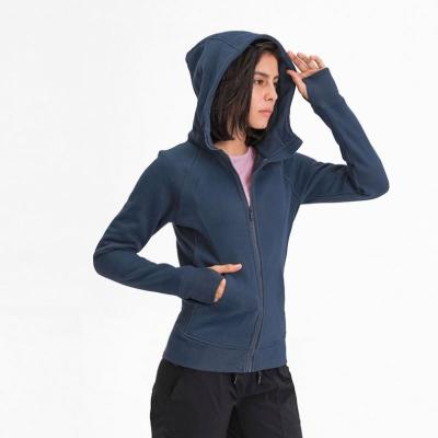 China 2020 Breathable Sports Wear For Yoga Running Long Zipper Women Gym Jacket Long Sleeve Blouse Fitness Ladies Hoodies Moletom Feminino Clothes for sale