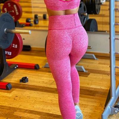 China Breathable Women Yoga Fitness Seamless Sports Suits GYM Cloth Yoga Long High Waist Leggings Zipper Waist Workout Running Pants for sale