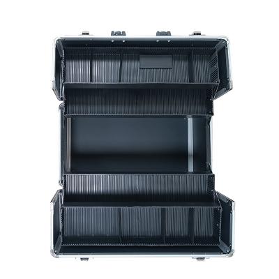 China Tool Storage Safe and Case Aluminum Storage Box Waterproof 360*230*255mm Hard Reliable Storage for Arm Theft Case for sale