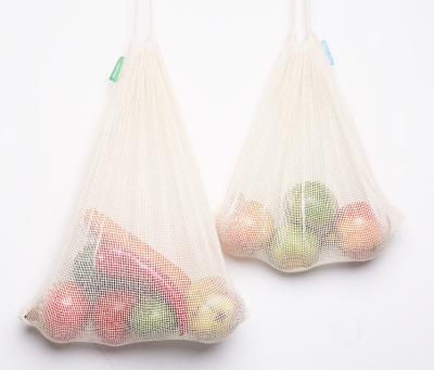 China Durable Reusable Eco Friendly Grocery Net Product Cotton Mesh Organic Shopping Fruit Bag for sale