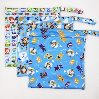 China Multifunctional Waterproof Reusable Cloth Wet Diaper Baby Diaper Bag Purpose Wet Dry Bags for sale