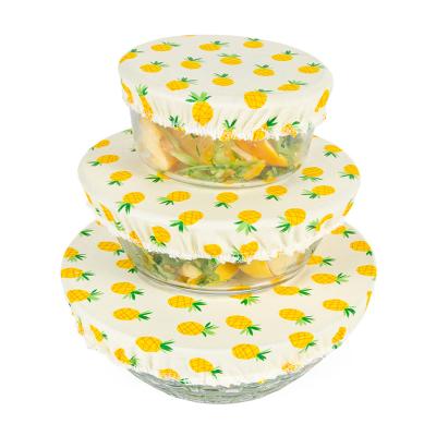 China Sustainable Reusable Bowl Covers Elastic Food Storage Covers Keeps Food And Beverages Fresh Longer for sale