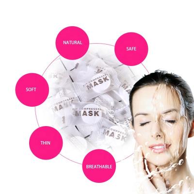 China New Makeup Korean Facial Moisturizer Face Skin Care Beauty Compressed Dry Mask With 50pcs/bag for sale