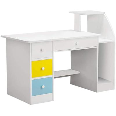 China Professional Computer Desk White Stand (Height) Adjustable White L Shaped Small Student for sale