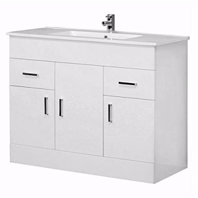 China 2020 Hot Sales Eco-friendly Modern Wooden MDF Panel Furniture Bathroom Cabinet for sale