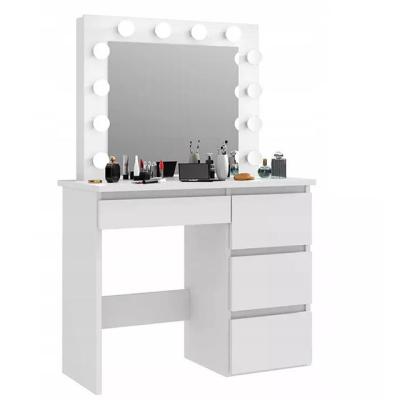 China (Height)Adjustable Heart Dressing Table Dressing With Mirror In Bedroom Organizer Kids for sale