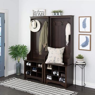 China 2021 Hot Sale Foldable Entryway Bedroom Wardrobe Compact Wooden Modern Design With Shoe Storage for sale