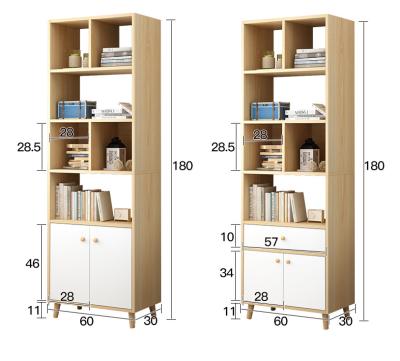 China Factory Modern Design Wooden Bookshelf Foldable Children's Bookshelf for sale