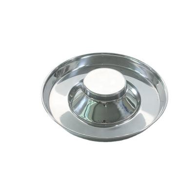 China 2020 New Sustainable Wholesale Pet Slow Feeding Bowl Stainless Steel Puppy Food Bowl for sale