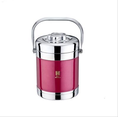 China PORTABLE 1200ML Vacuum Insulated Thermos For Home And Office Round Shape Portable Leak Proof Thermal Lunch Box Stainless for sale