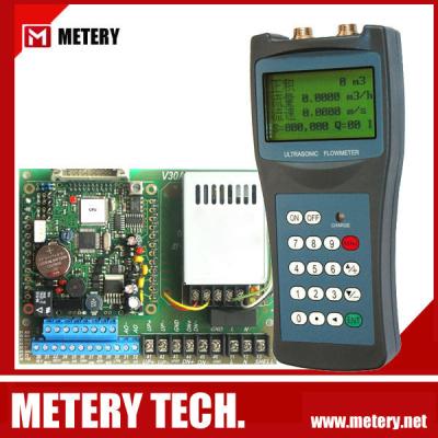 China Portable ultrasonic flow meter MT100H from Metery tech. for sale