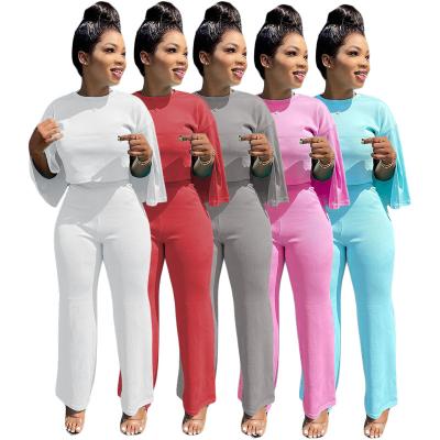 China Factory direct QUICK DRY women's solid color horn sheath sexy women's clothing wholesale two-piece set for sale