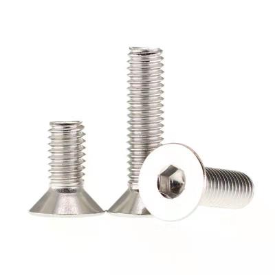 China Heavy Industry Factory Direct High Quality Aluminum Fastener DIN7991 Hex Socket Countersunk Head Screws For for sale