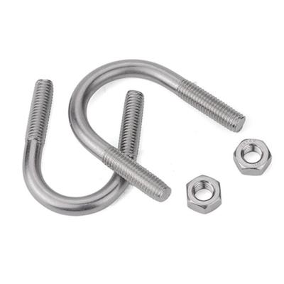 China Stainless Steel Carbon Steel U Bolt Galvanized Bolt Manufacturer ASTM A193 B7 B8 Chinese Stainless Steel U Bolt for sale