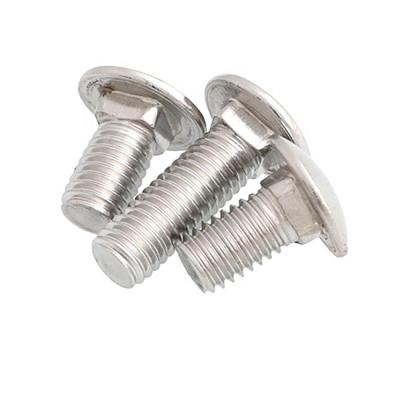 China Din603 Stainless Steel Mushroom Neck Carriage Bolt Stainless Steel Anchor m4m8m10 Head Square Carriage Bolt Carbon Steel Galvanized for sale