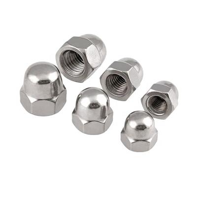 China Heavy industry dome nut din1587 M5 dome lock nut carbon steel stainless steel m8 dome nut for sale