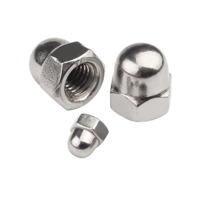 China Heavy industry m5 dome lock nut carbon steel dome nut stainless steel hex dome nut for sale