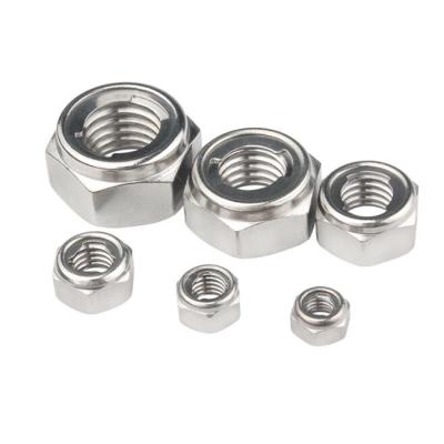 China Heavy industry carbon steel metal lock nut 304 stainless steel metal lock nuts m4-m64 lock nut for sale