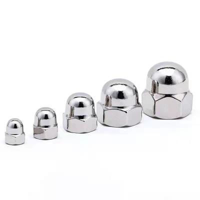 China Industrial Equipment Grade 4.8 8.8 DIN Carbon Steel 1587 Galvanized Hex Cap Nuts for sale