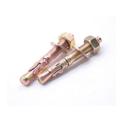 China Stainless Steel Standard Size High Quality Color Galvanized Expansion Anchor Bolt for sale