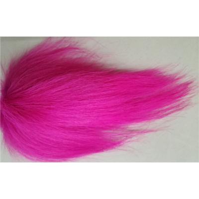 China Fur 15cm Multi-colors Animal Fur For Fly Tying Materials Goat Tail Can Replace White Deer Bucktails for sale