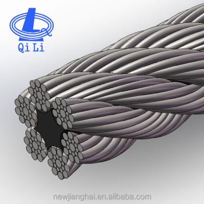 China Steel Rope Elevator Rope, Galvanized Steel Wire Rope, Sisal Core Steel Rope for sale