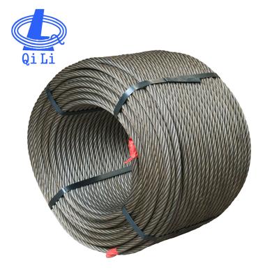 China RACING 6-44mm Wire Gauge And Carbon Steel Steel Grade 6x12+7FC Steel Wire Rope for sale