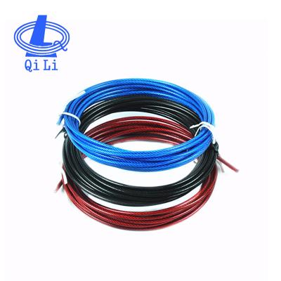 China Rope Gym Equipment PVC Coated Steel Wire Rope For Fitness for sale