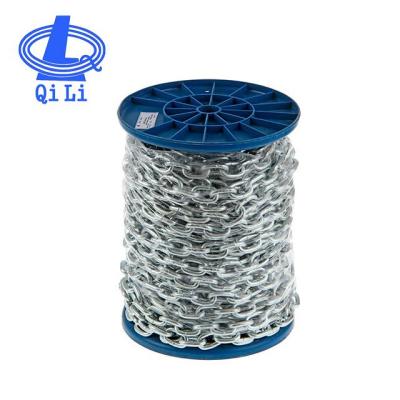 China Factory Chain Drag Supplier Galvanized Short DIN5685 Link Chain Packed By Plastic Spool for sale