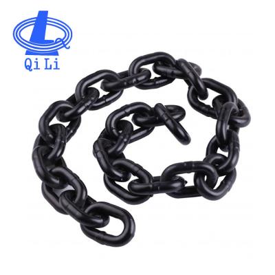 China G100 Overhead Lifting Chains G80 Heavy Duty Load Black Lifting Chain for sale