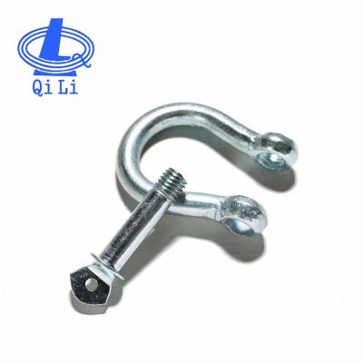 China Good Construction Stainless Steel Bow Shackle Price With Pin for sale