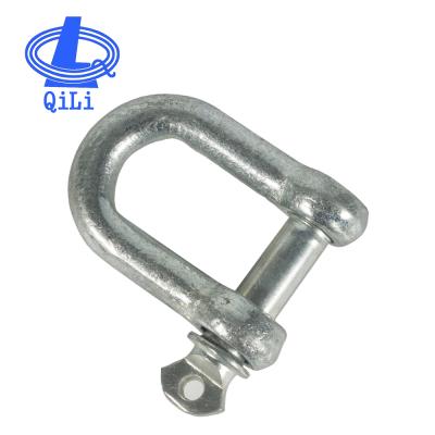 China High Strength Construction DIN82101 D Rigging Shackle For Anchor Chain Shackle for sale