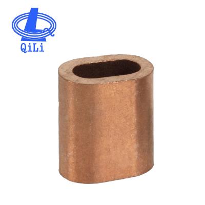 China Marine Hardware Fittings Copper Sleeve Steel Wire Rope Copper Tube Olive for sale