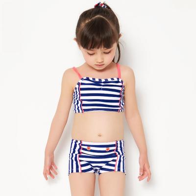 China Julysand Breathable Two Pieces Toddler Girls Band Swimwear Swimwear For Kids Girls Bikini for sale