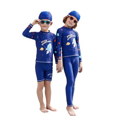 China Julysand Rash Guard Swimwear Kids Swimsuits Boys Swimwear Breathable Infant Long Sleeve Boys Swimwear for sale