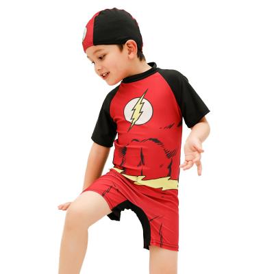 China Lovely Red Julysand Swimwear Boy Swimwear Toddler Kids Infant Boys Swimwear Breathable Swimwear for sale