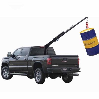 China TRUCK CRANE Swivel Pickup Truck Mini Crane 800kg With Cable Winch for sale