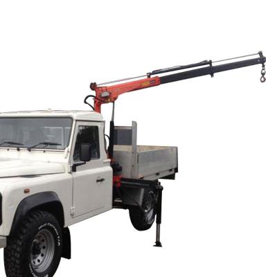 China TRUCK CRANE Small Hydraulic Knuckle Boom Crane To Pick It Up for sale