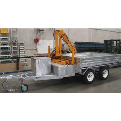 China Mini Truck Trailer Two Axle Electric Brake Excavator Trailer for sale