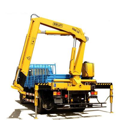 China CRANE TRUCK Mobile Floor Hydraulic Folding Crane Mounted Trucks for sale