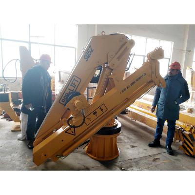 China Other Hydraulic Knuckle 5ton Marine Boom Boat Lifting Deck Crane for sale