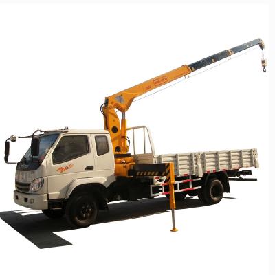 China 2022 TRUCK CRANE New Low Price Fixed Arm Crane Portable Crane Telescopic Boom Hydraulic Crane 5 Ton Manufacturer for sale