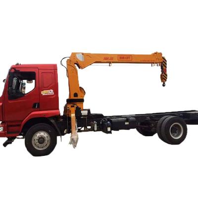 China TRUCK CRANE Hydraulic Crane Manufacturer Truck Mounted Crane With Telescopic Boom 6.3 Ton 8 Ton Capacity for sale