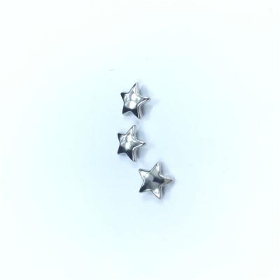 China Star Shape Clothing Decoration Brass Aluminum Button Rivet for sale