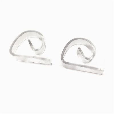 China Useful Home SS304 Transparent Plastic Tablecloth Clip for sale