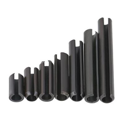 China Spring Steel Black Spring Pins Steel Slotted Spring Rod for sale