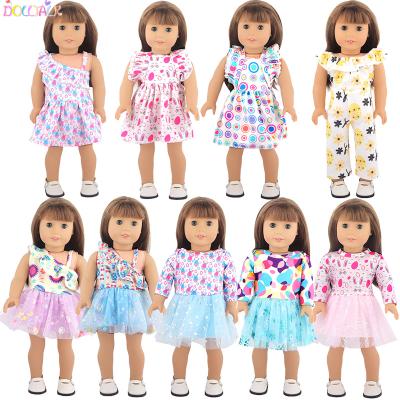 China Cartoon Toy Amazon Newest Coming 18 Inch Lovely American Girl Doll Dress Set for sale