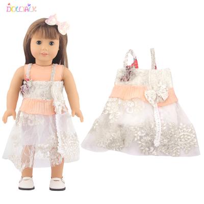 China American Handmade Mini Toy Amazon Newest Arrival Good Quality 18 Inch Girl Doll Cavity Dress Set for sale